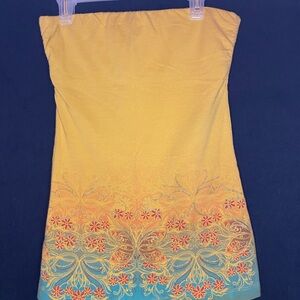 Tube top with Floral Design